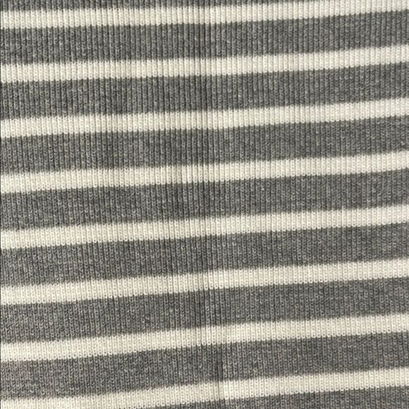 Gray and White Striped Long Sleeve Top - Picture 2 of 4